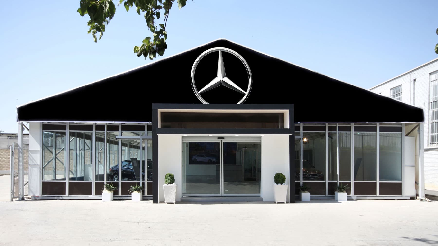 چادرهای آلومینیومی عرض 15 متر نمایندگی بنز